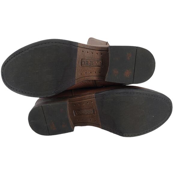 Unr8ed Barbaro Womens Size 6 Buckle Riding Biker Boot Tall Brown Leather - Picture 3 of 8